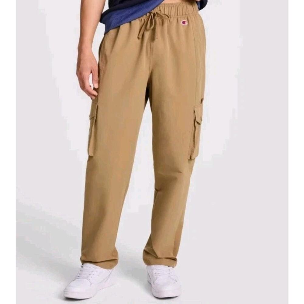 Champion Men’s Cargo Pants Black Utility Pockets Athletic Casual Comfort XL